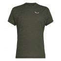 T-SHIRT SALEWA PUEZ MELANGE DRY FADED GREEN MELANGE